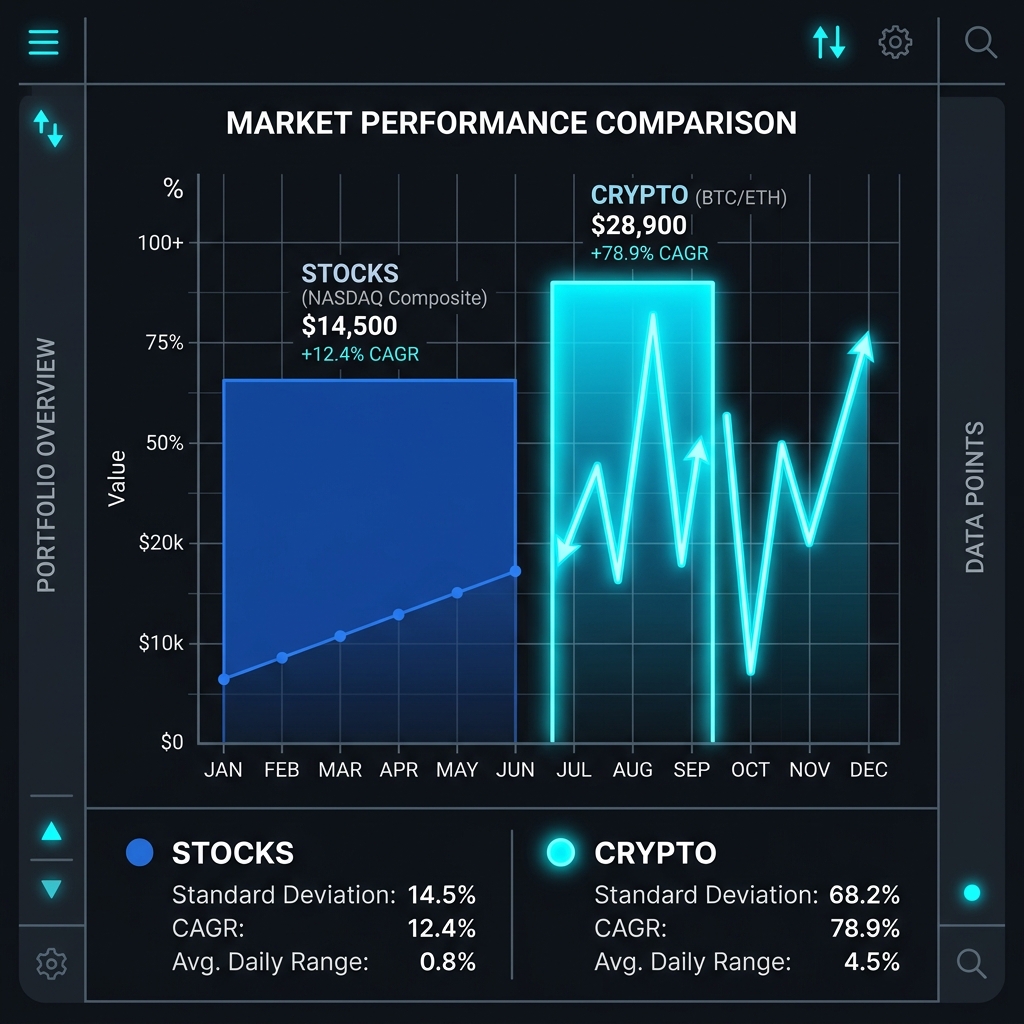 Crypto vs. Stocks in 2026: A Cold-Blooded Mathematical Comparison